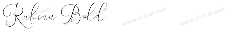 Rufina Bold字体转换